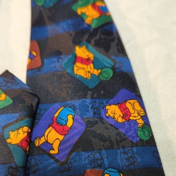 Blue and Orange Silk Patterned Ties - Picture 10 of 13